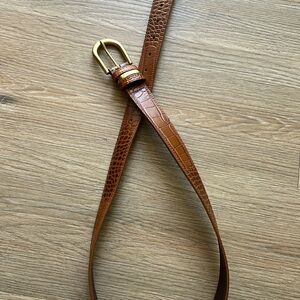 Sezane brown croc belt